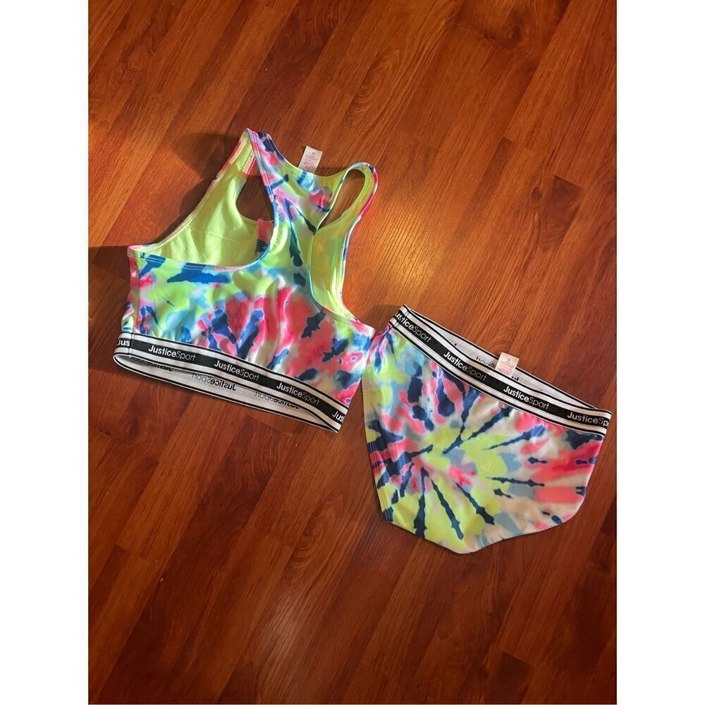 New! Justice Surf's Up Two-Piece Zip Bikini size 12-14
